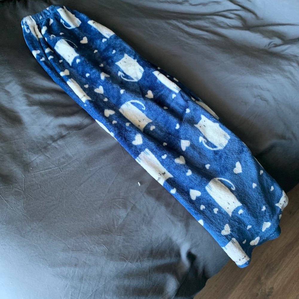 Blue Cat Pajama Pants